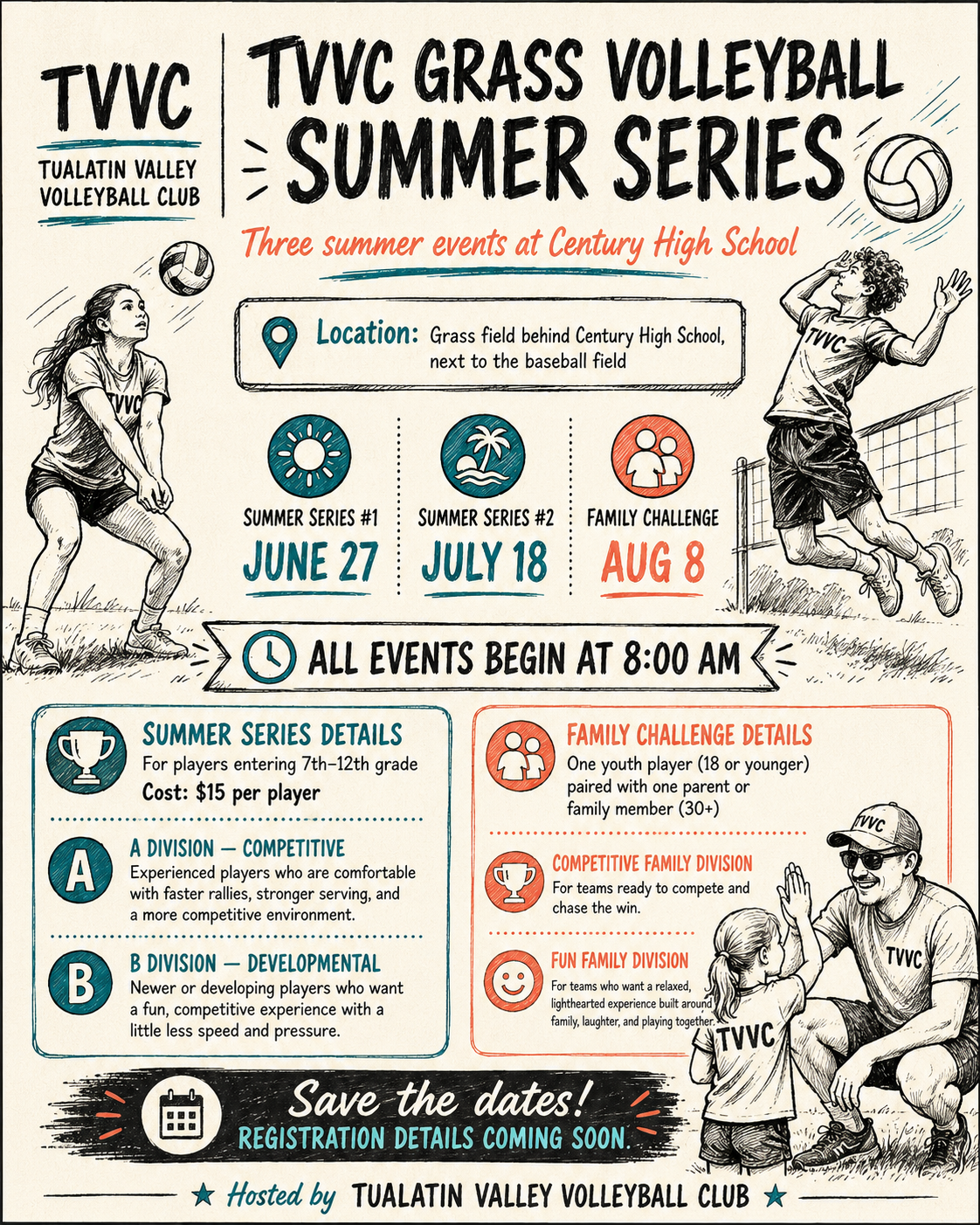 Summer Volleyball Options Flyer